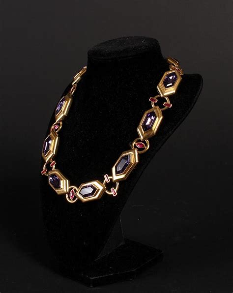 ysl vintage costume jewelry|YSL necklaces.